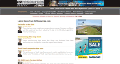 Desktop Screenshot of nzresources.com